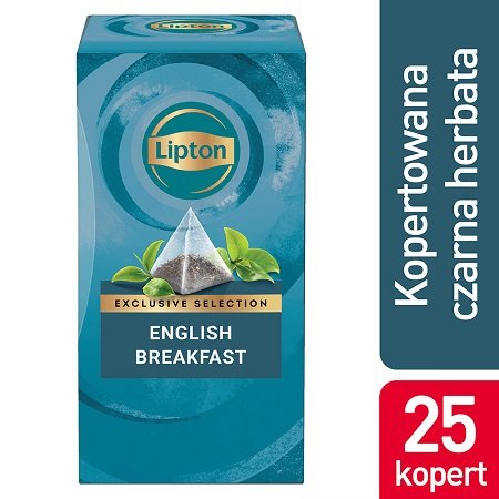 Lipton Piramida English Breakfast (Kompozycja czarnych herbat) 25 kopert -