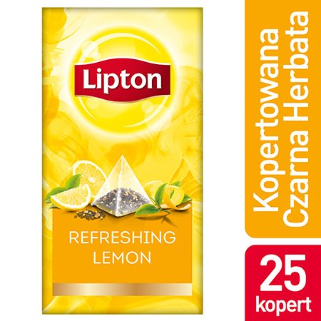 Lipton Piramida Lemon (Cytrynowa) 25 kopert -