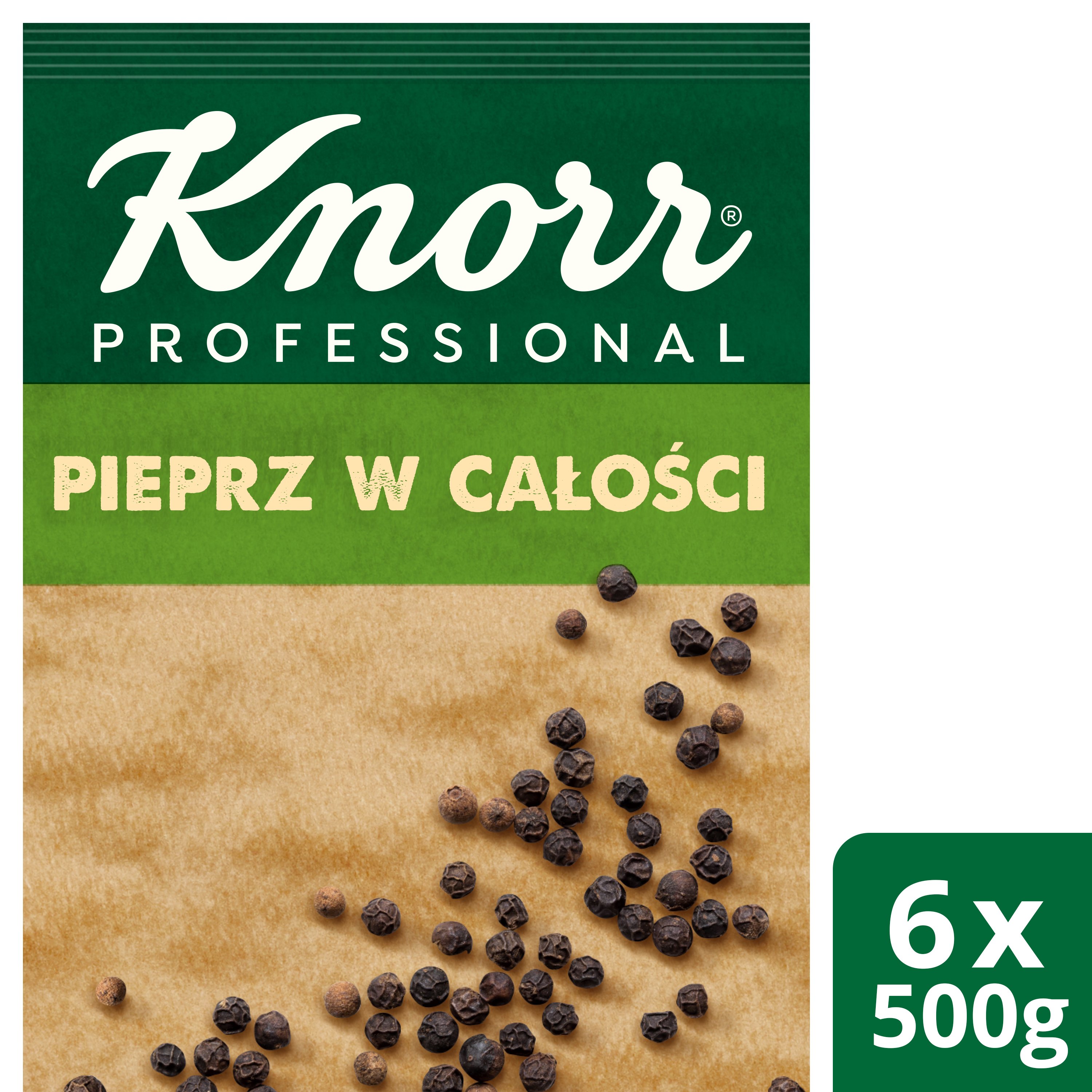 Pieprz czarny ziarnisty z Wietnamu Knorr Professional 0,5 kg -