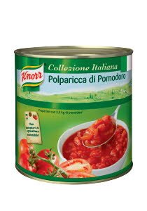 Polparicca di Pomodoro (pomidory bez skórki pokrojone w kostkę) Knorr 2,55kg - Polparicca di Pomodoro (pomidory bez skórki pokrojone w kostkę) Knorr 2,55kg -