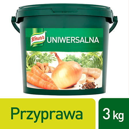 Knorr Delikat Przyprawa Uniwersalna w opakowaniu 3 kg - Nowy Delikat wzbogaca smak szkolnego menu i spełnia kryteria Rozporządzenia Ministra Zdrowia*