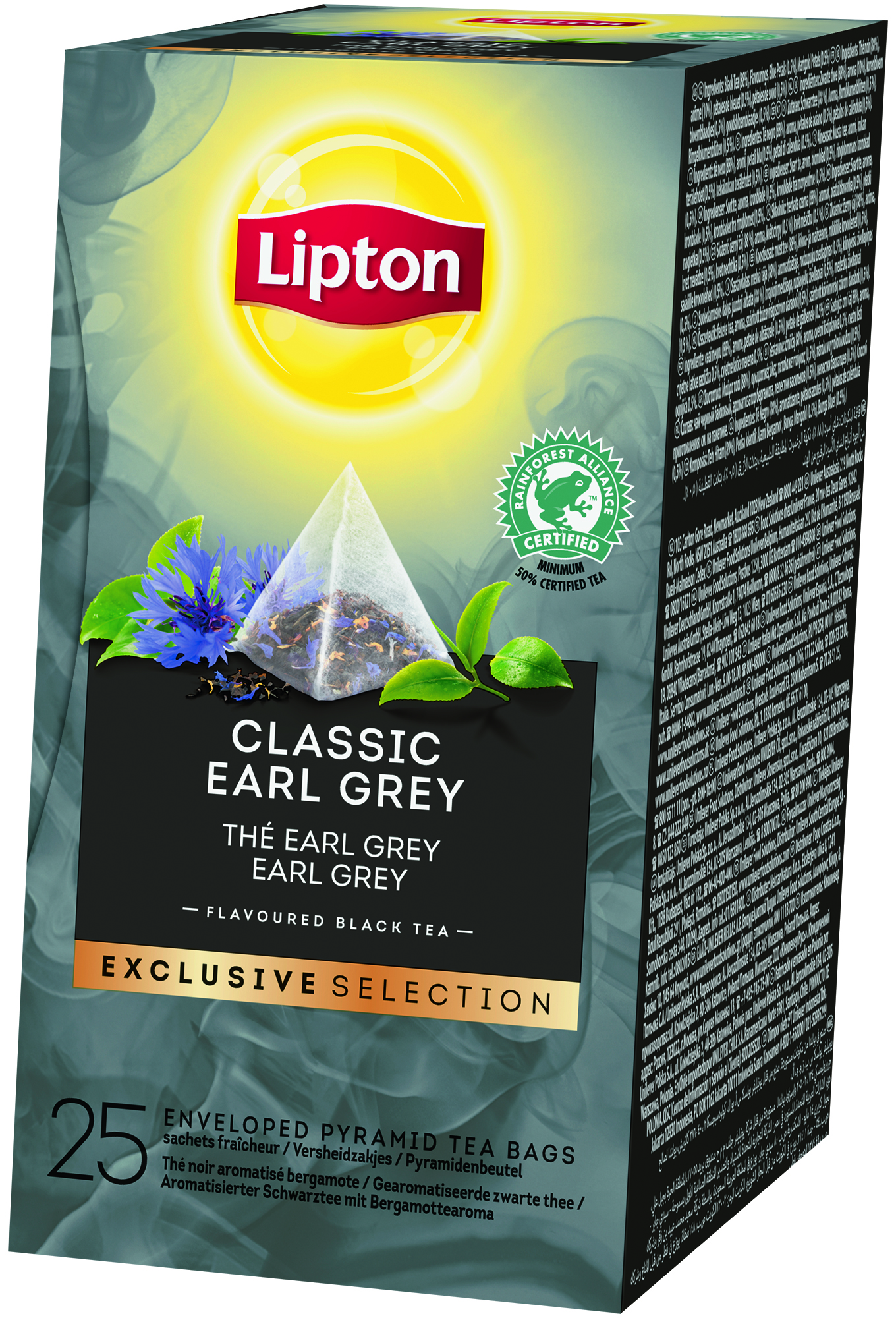 Lipton Piramida Earl Grey (Herbata czarna z aromatem bergamotki) - Wysokiej jakości herbata, która umili klientom czas spędzony w lokalu.