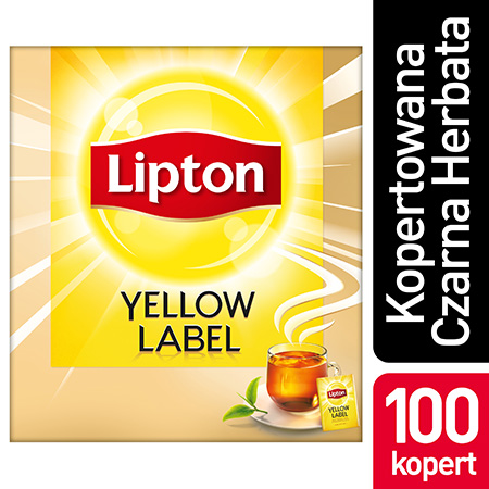 Lipton Yellow Label Czarna Herbata 100 kopert - Lipton Yellow Label zapewnia perfekcyjny sposób podania herbaty.