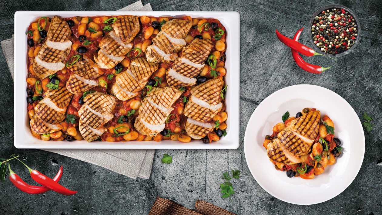 Grillowany filet z kurczaka z sosem Marinara i Gnocchi Grillowany filet z kurczaka z sosem Marinara i Gnocchi