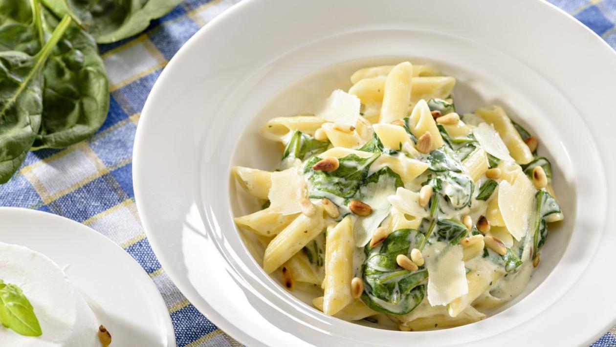 Penne ze szpinakiem i ricottą Penne ze szpinakiem i ricottą