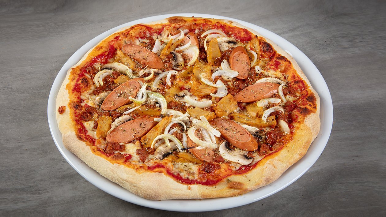 Pizza Rzeźnicka wegańska Pizza Rzeźnicka wegańska