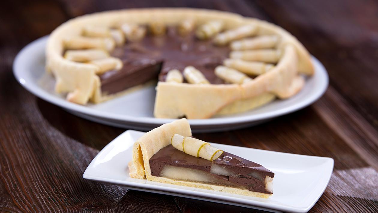 Tarta czekoladowa z gruszkami Tarta czekoladowa z gruszkami