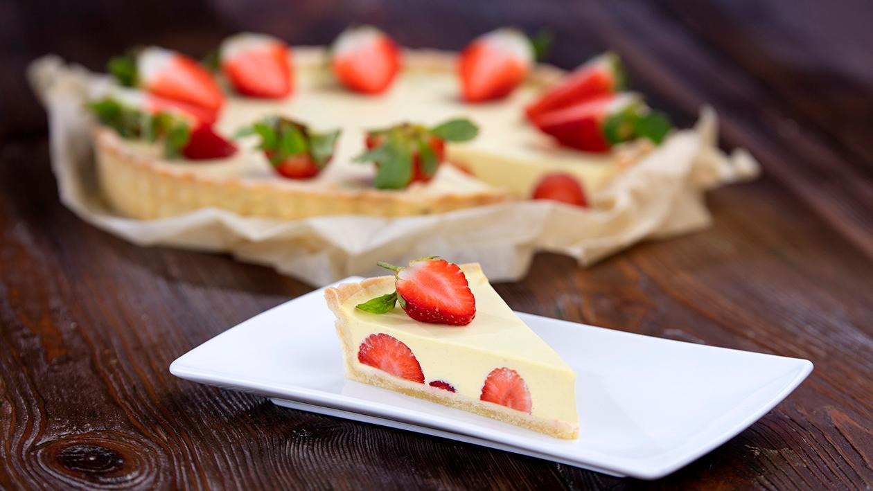 Tarta waniliowa z truskawkami Tarta waniliowa z truskawkami