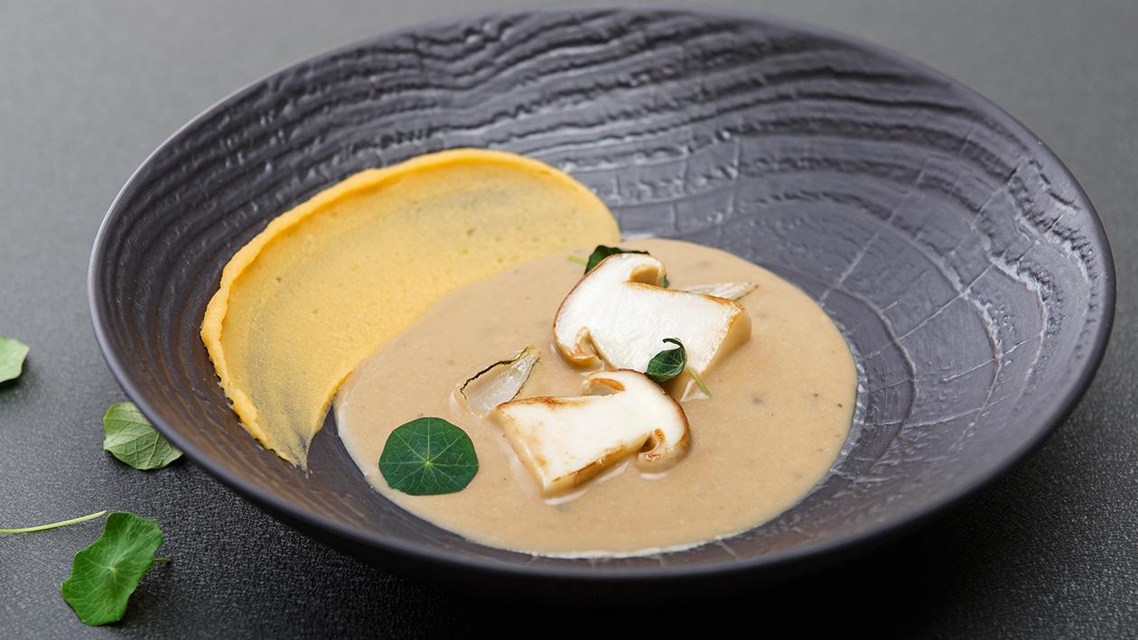 Zupa borowikowa z puree z dynią Zupa borowikowa z puree z dynią