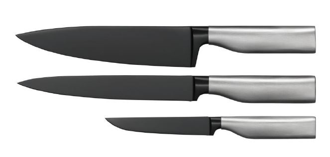 Ultimate Black Messer Set, 3 teilig - 