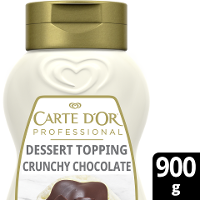 Carte D'Or Professional Dessert Crunchy Topping Dark Chocolate 900 g - Carte D’Or Professional Dessert Topping Crunchy Chocolate – für den richtigen „Knack“ bei eisigen Desserts.