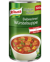 Knorr Meisterkessel Debreziner Würstel Suppe 2 Teller - 