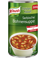 Knorr Meisterkessel Serbische Bohnen Suppe 2 Teller - 