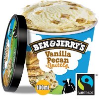 Ben & Jerry's Vanilla Pecan Brittle Eis Becher 100 ml - 