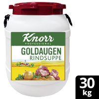 Knorr Professional Goldaugen Rindsuppe 30 kg Fass - Knorr Goldaugen Rindsuppe – das österreichische Original.
