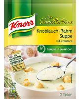 Knorr Die Schnelle Feine Knoblauch-Rahm Suppe 2 Teller 69g - 