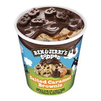 Ben & Jerry's Topped Salted Caramel Brownie Eis Becher 438 ml - 