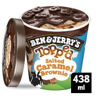 Ben & Jerry's Topped Salted Caramel Brownie Eis Becher 465 ml - 