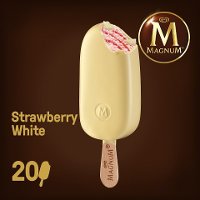 Magnum White Chocolate & Strawberry 110ml Eis - 