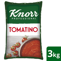 Knorr Professional Tomatino Tomatensauce passiert Beutel 3 kg - Knorr Professional Tomatino - Fruchtige, fein passierte Tomatensauce, hergestellt aus besten, nachhaltig angebauten, italienischen Tomaten