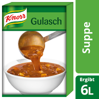 Knorr Gulaschsuppe Konzentriert 3 KG - Klein im Volumen, groß im Geschmack.