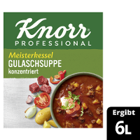 Knorr Gulaschsuppe konzentriert 2 x 1,5 kg - Klein im Volumen, groß im Geschmack.