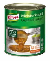 Knorr Meisterkessel Gulaschsuppe 2,9 KG - KNORR Gulaschsuppe - mit viel Rindfleisch und Kartoffelstücken.