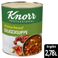Knorr Meisterkessel Gulaschsuppe 2,9 kg - KNORR Gulaschsuppe - mit viel Rindfleisch und Kartoffelstücken.