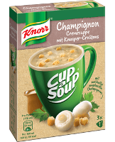 Knorr Cup a Soup Champignoncreme Suppe Instantsuppe 3x1 Teller - 