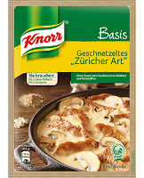 Knorr Basis Geschnetzeltes "Züricher Art" 2 Portionen - 