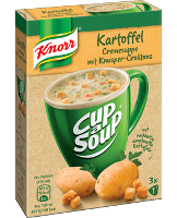 Knorr Cup a Soup Kartoffelcreme mit Knusper-Croûtons Instantsuppe 3 x 450ml - 