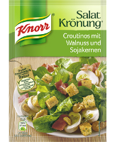 Knorr Salatkrönung Croutinos mit Walnuss und Sojakernen Croutinos 3 Portionen - 