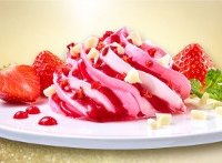 Langnese Fertige Eisdesserts Eistörtchen Fiore Erdbeer 24 x 100 ml - 