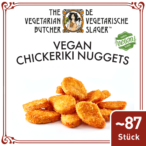 The Vegetarian Butcher - Vegan Chickeriki Nuggets - Vegane Nuggets auf Soja-Basis 1,75 kg - 