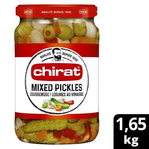 Chirat Mixed Pickles 1,65 kg Glas - 