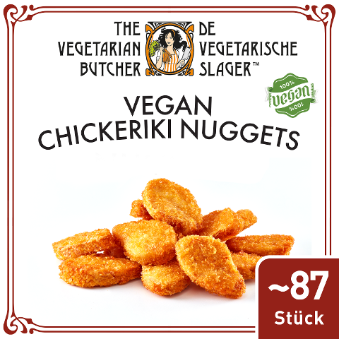 The Vegetarian Butcher - Vegan Chickeriki Nuggets - Vegane Nuggets auf Soja-Basis 1,75 kg - Vegane Proteinquelle mit fleischähnlichem Geschmack, Textur und Konsistenz.