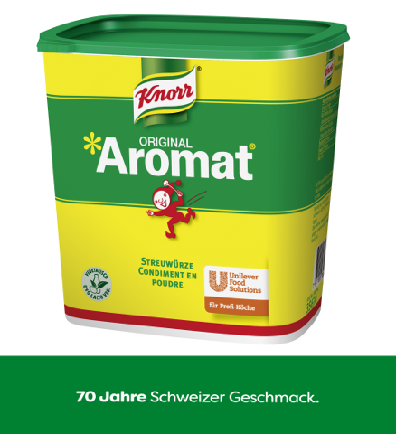 Knorr Aromat 1 KG - Der beliebte Schweizer Klassiker - seit über 70 Jahren.