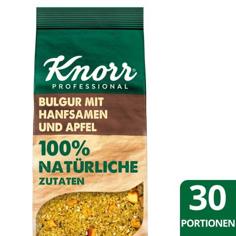 Knorr Bulgur mit Hanfsamen und Apfel 100% natürliche Zutaten 650g - 