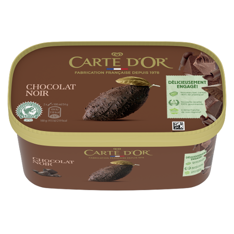 CARTE D'OR Chocolat noir 900 ml - 