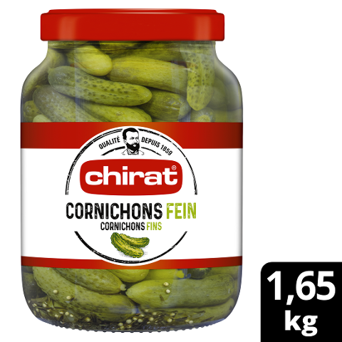 Chirat Cornichons fein 4 x 1,65 KG Glas  - 