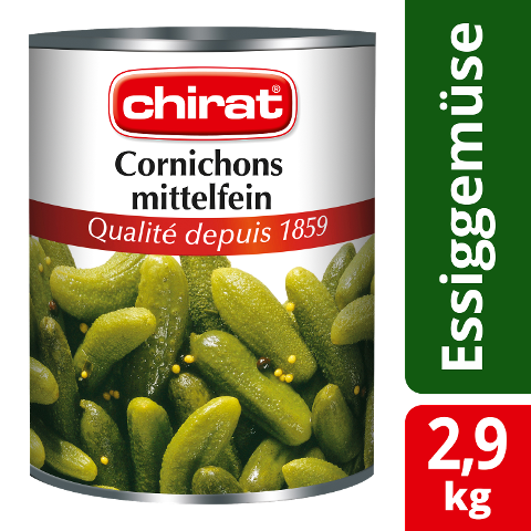 Chirat Cornichons mittelfein 2,9 KG - 