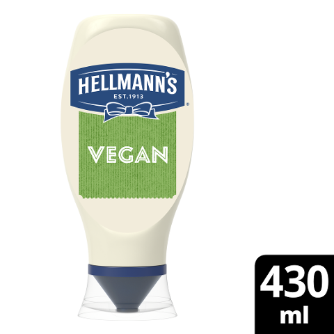 Hellmann's Vegan Mayo Squeeze 8 x 430 ML - Hellmann's Original Geschmack - jetzt für alle!
