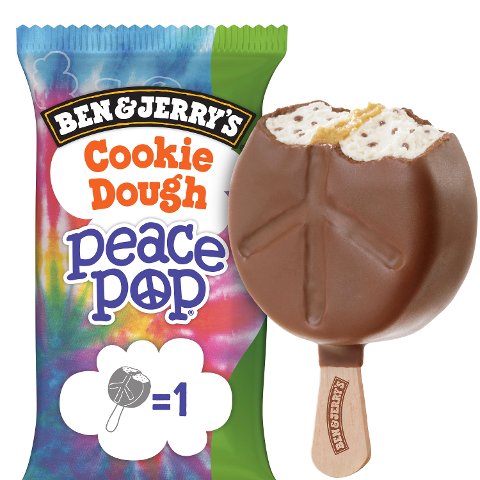BEN & JERRY´S Cookie Dough Peace Pop 80 ml - 