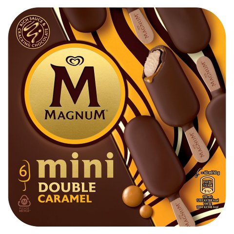 Magnum Mini Double Caramel 6 x 60 ml - 