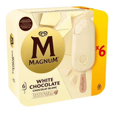 Magnum White Chocolate 6 x 100 ml - 