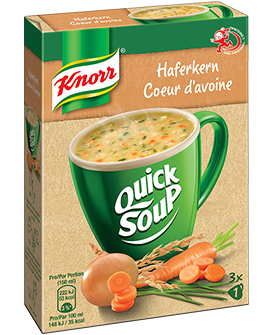 KNORR Quick Soup Haferkern Packung 3 x 1 Portion - 