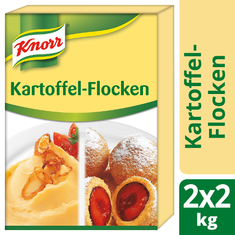 Knorr Kartoffelflocken für Püree und Teig 4 KG (2x2 KG) - 