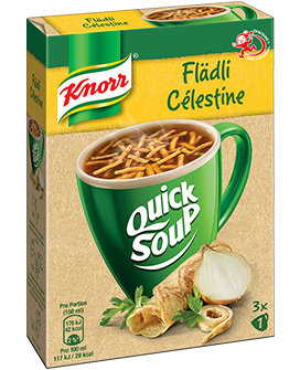 KNORR Quick Soup Flädli Packung 3 x 1 Portion - 
