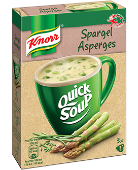 KNORR Quick Soup Spargel Packung 3 x 1 Portion - 