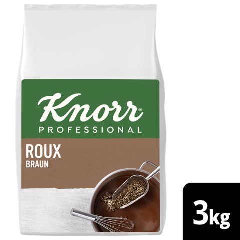 Knorr Roux Braune Mehlschwitze 3 KG - Knorr Roux – authentisch hergestellt, gelingt immer, ohne viel Aufwand.